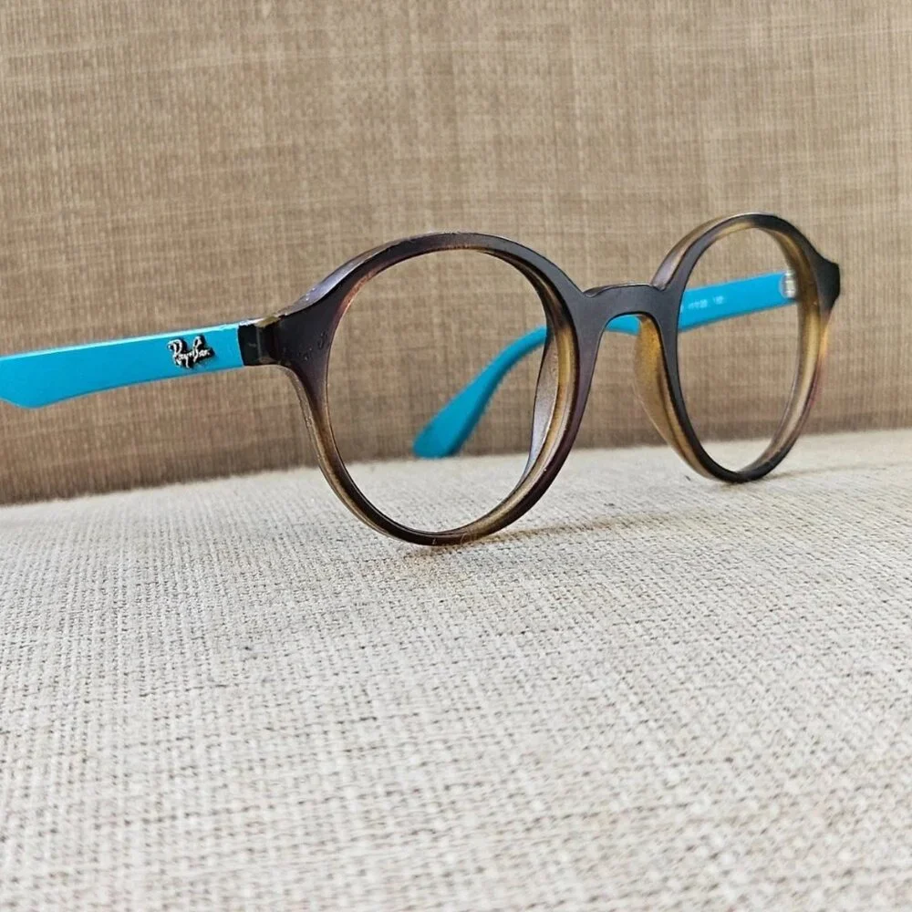Ray-Ban Youth Kids Glasses Frame Brown/Blue Tone RB1561 41[]20 130 Eyeglasses